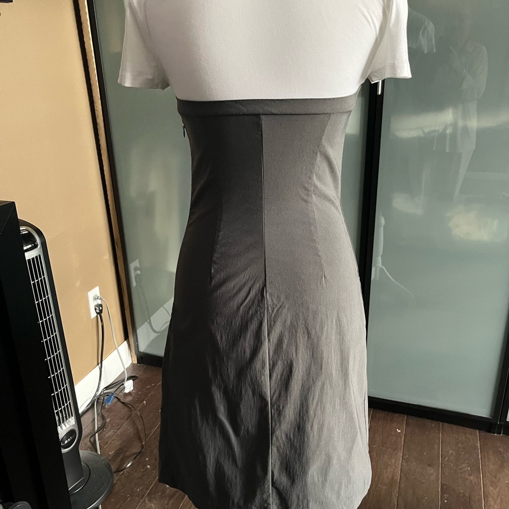 Chic Strapless like Gray and White Dress - Picture 4 of 8